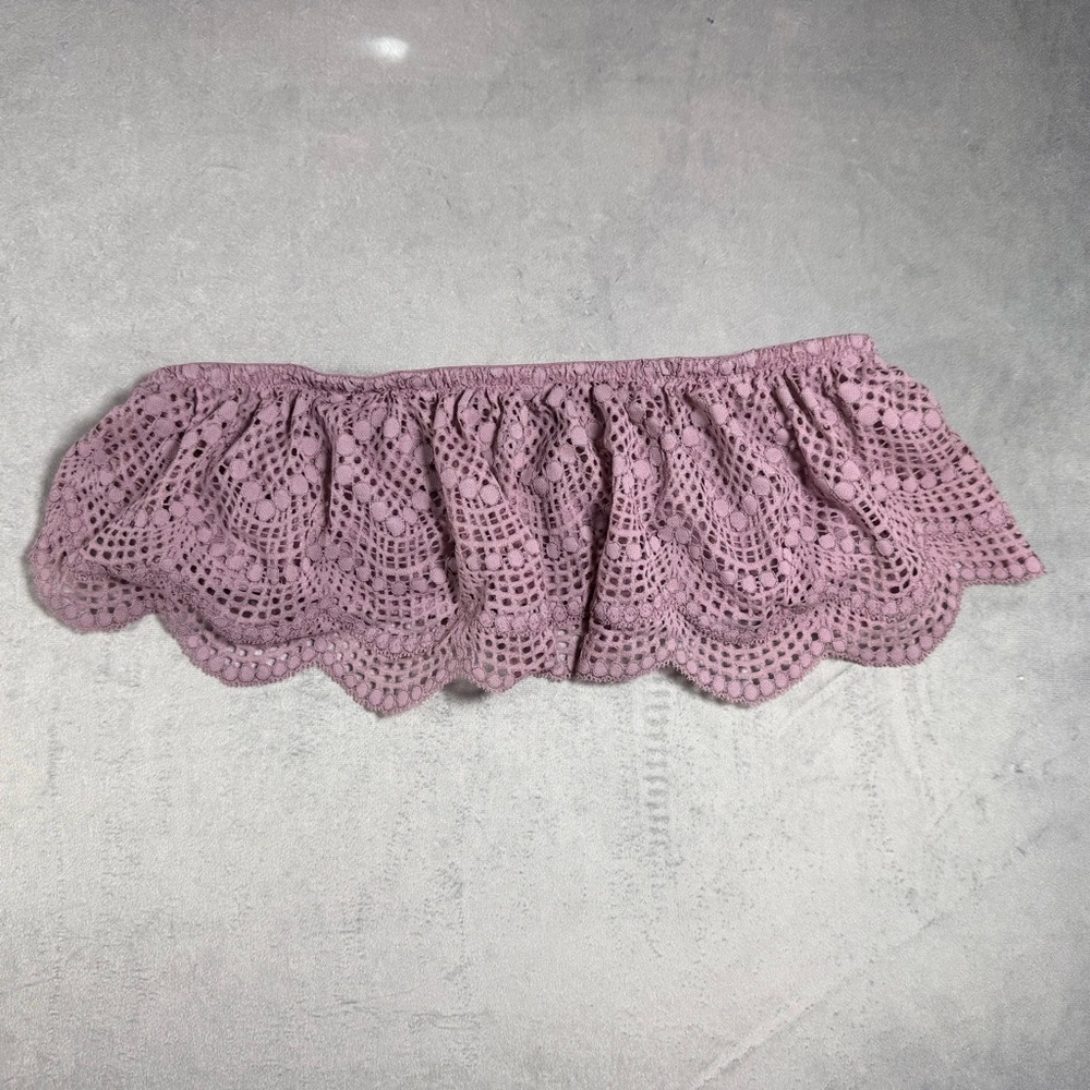Victoria's Secret Lavender Lace eyelet Bandeau bralette large